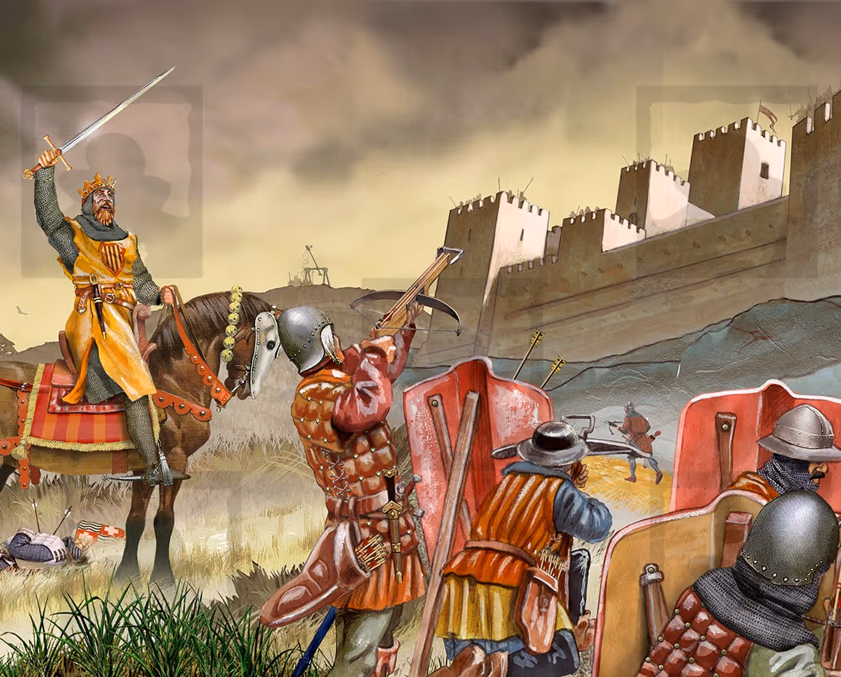 Escena historica ilustrada